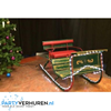 Horse-Drawn Sleigh With Lights (Green / Red)