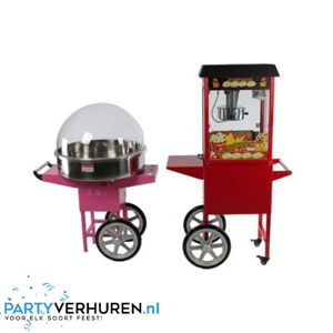 Combination Package of Popcorn and Cotton Candy Machine