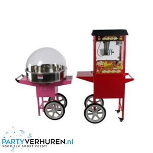 Combinatiepakket Popcorn -En Suikerspinmachine