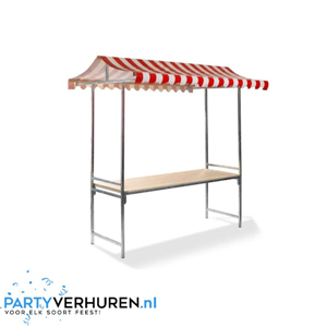 Marktkraam 2 Meter Rood