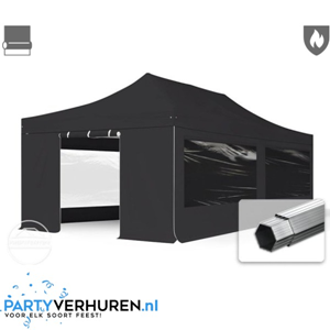 Partytent Easy-UP 4x8 Zwart